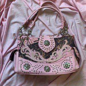 Pink Camo Bling Purse
